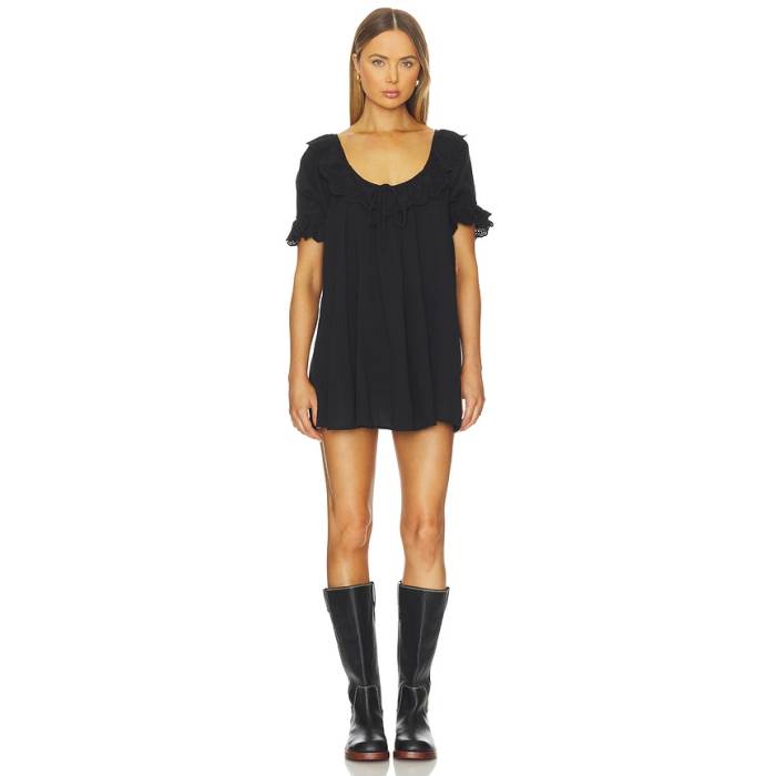 ショウミーユアムームー Show Me Your Mumu 【 Toulouse Dress Women Black Voile 】 ドレス レディース 黒色 ブラック|スニケス