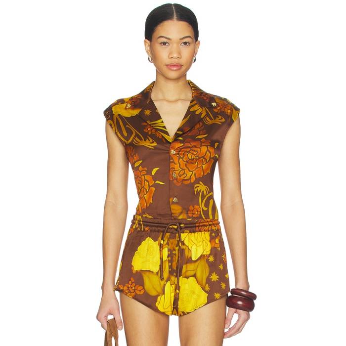 Donde Esteban 【 Veranera Cropped Shirt Women Multi 】 レディース