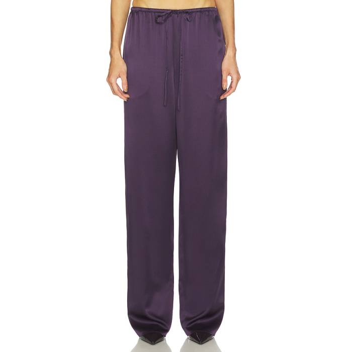 Srg 【 Phoenix Silk Pant Women Dark Plum 】 フェニックス パンツ レディース