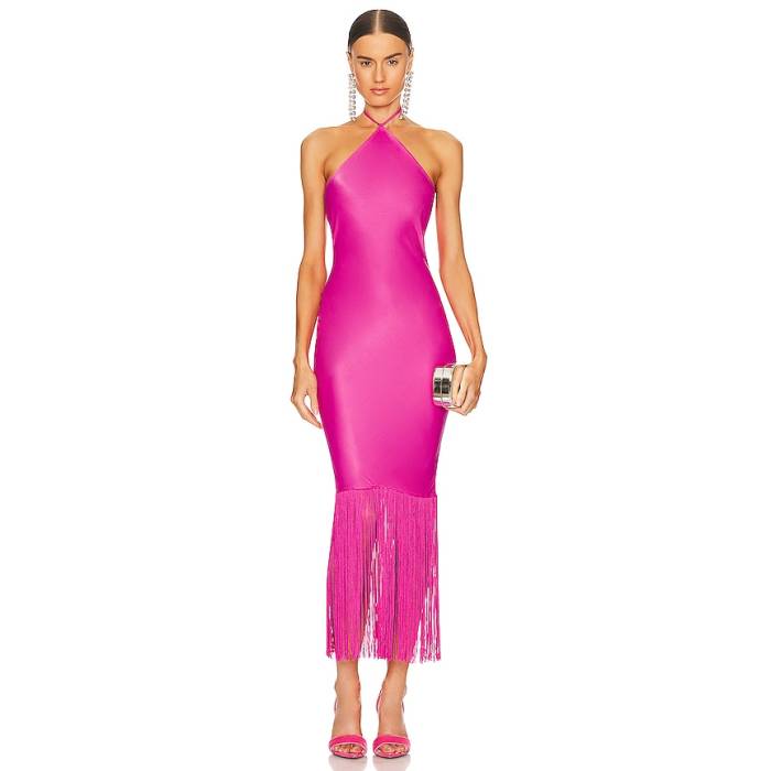 Camila Coelho 【 Payton Maxi Dress Women Hot Pink 】 お召しもの レディース pink サクラ色 レディースファッション-ドレス
