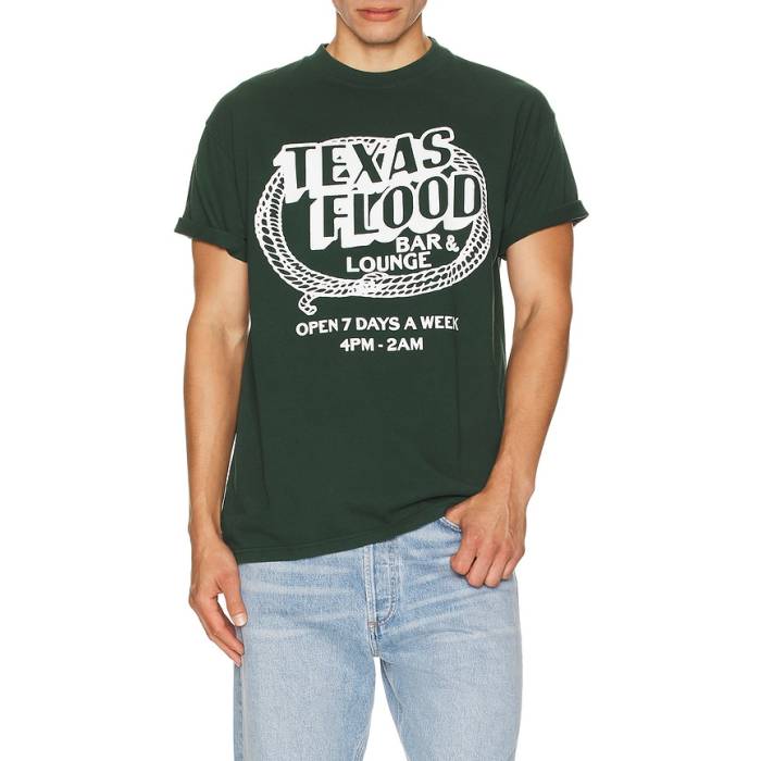 One Of These Days 【 Texas Flood Tee Men Washed Forest Green 】 一つ星の州 プルオーバー メンズ フォレスト green 緑・緑であること