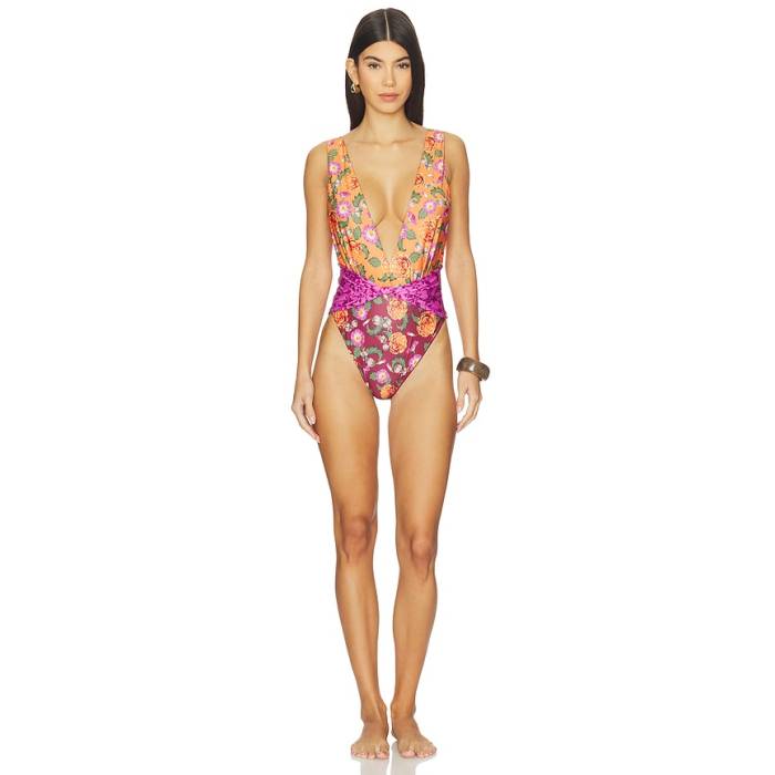 Agua Bendita 【 X Revolve Ellis One Piece Swimsuit Women Baha 】 水泳着 レディース