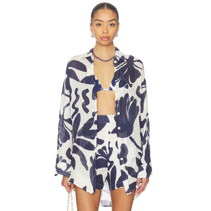 ビタミンエー Vitamin A 【 Playa Boyfriend Shirt Women Night Flower 】 レディース ナイト爵