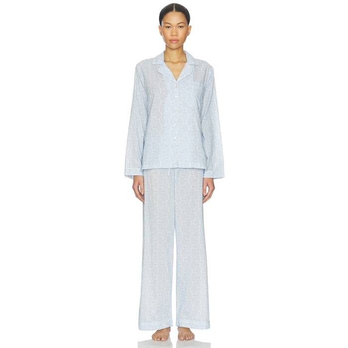 Loveshackfancy 【 Sana Pj Set Women Chilled Blue 】 レディース 青碧 青碧