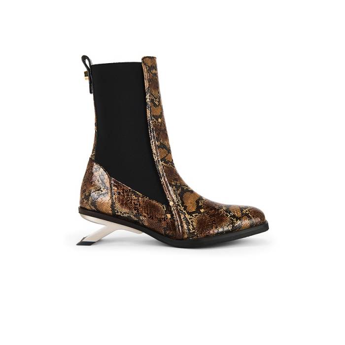 Nora Lozza 【 Chelsea Boot Women Animal Print 】 チェルシーブーツ レディース
