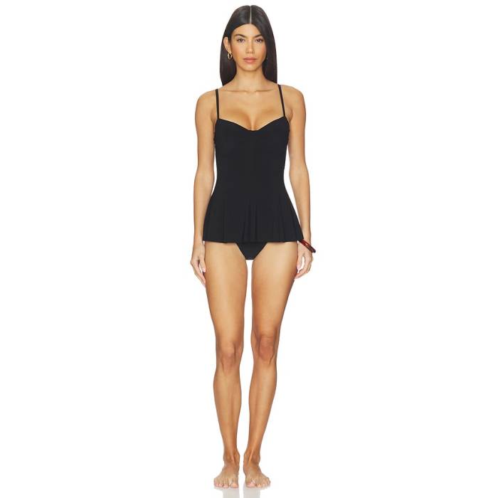 Norma Kamali 【 Underwire Swim Dress Women Black 】 御召しもの レディース 黒いこと 黒いこと