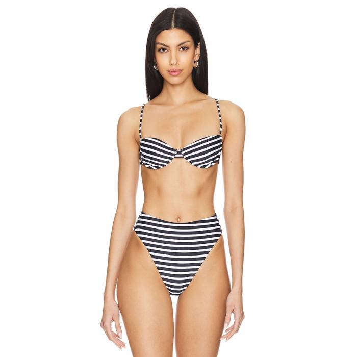 Tularosa 【 Corina Top Women Black \u0026Amp; White Stripe 】 レディース 黒いこと 黒いこと 白いこと 白いこと Stripe 縞模様