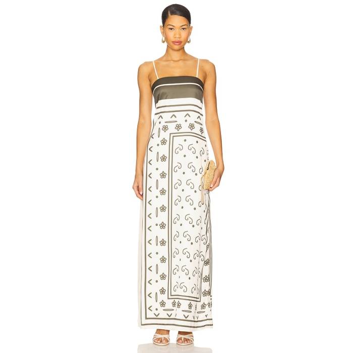 Sndys 【 Silas Maxi Dress Women Boho Print 】 御召しもの レディース