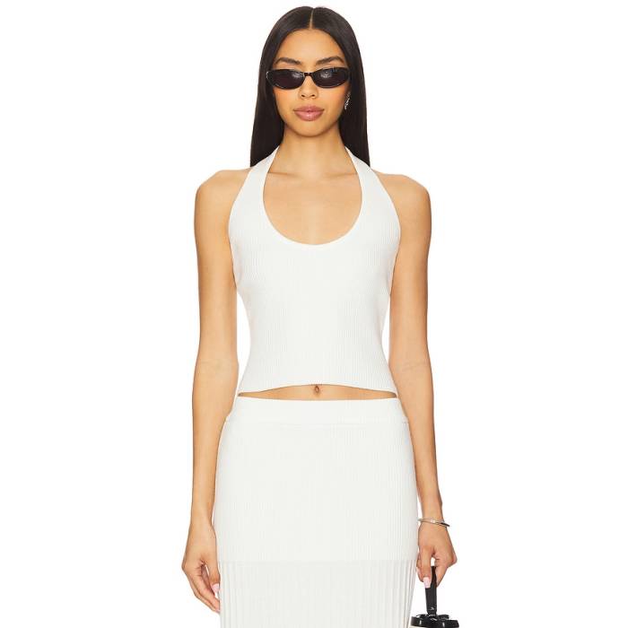4Th & Reckless 【 Ivey Knit Halter Top Women White 】 ニット レディース 白色 ホワイト｜スニケス