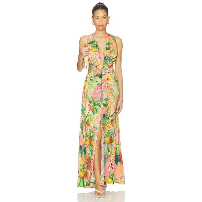 ルリファマ Luli Fama 【 X Revolve Convertible Maxi Dress Women Multicolor 】 お召しもの レディース ドレス-レディースファッション