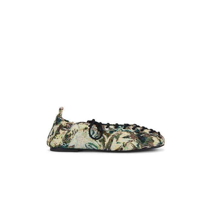 ガニー Ganni 【 Lace Up Ballerina Women Jadeite 】 女性バレエダンサー レディース