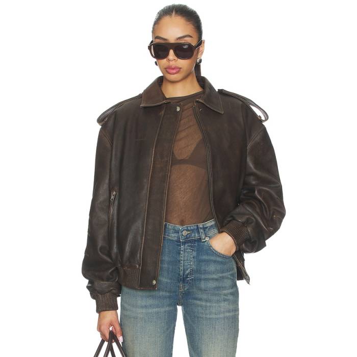 Manokhi 【 Daya Jacket Women Vintage Brown 】 Jacket 上衣 レディース vintage ビンテージ・ヴィンテージ 赤銅色 赤銅色
