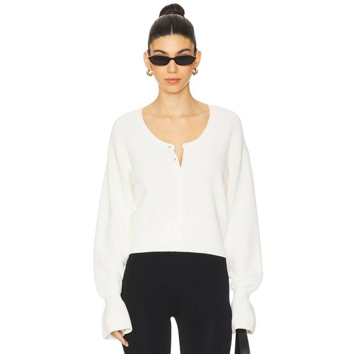 Eaves 【 Lennox Cardigan Women Ivory 】 ジレー レディース 象牙色