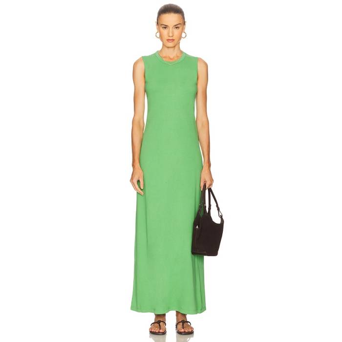 Leset 【 Margo Sleeveless Maxi Dress Women Grass 】 Sleeveless ノン捩り 御召しもの レディース