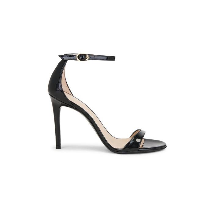 スチュアートワイツマン Stuart Weitzman 【 Nudist Ii Sandal 100 Women Black 】 レディース 黒いこと 黒いこと