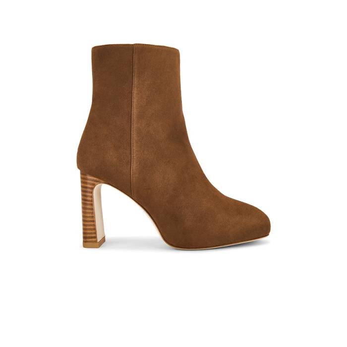 スチュアートワイツマン Stuart Weitzman 【 Babette Platform Zip Bootie Women Toasted Almond 】 レディース
