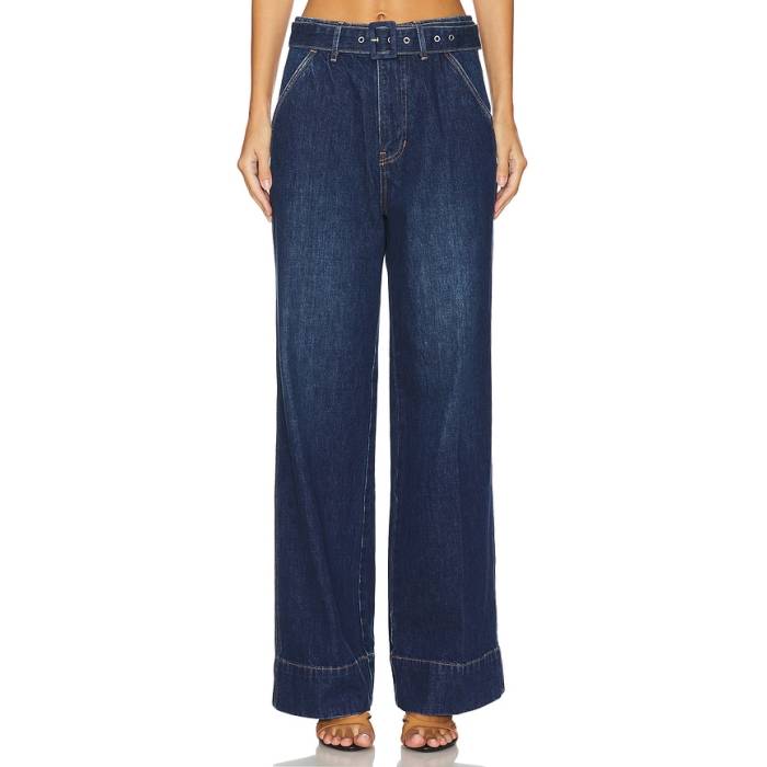 Veronica Beard 【 Taylor High Rise Wide Leg Jeans Women Dusted Oxford 】 ご機嫌 ライズ デニム レディース オックスフォード