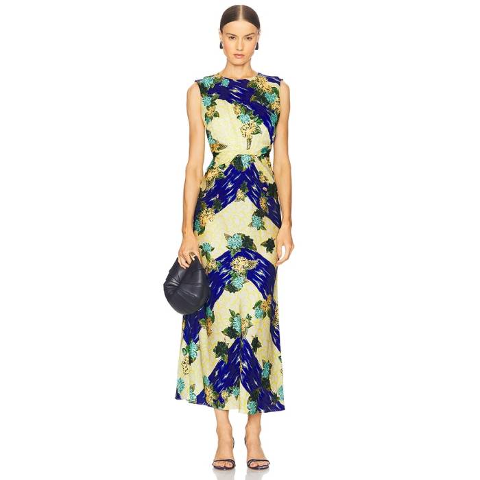 Saloni 【 Gwen Dress Women Lantana Stripe Plmt 】 御召しもの レディース Stripe 縞模様