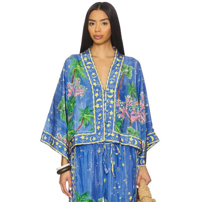 Celiab 【 Noche Top Women Blue 】 レディース 青味 青み