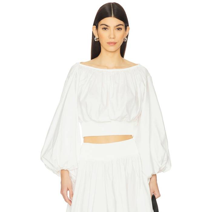 ジマーマン Zimmermann 【 Poplin Bodice Women Ivory 】 レディース 象牙色