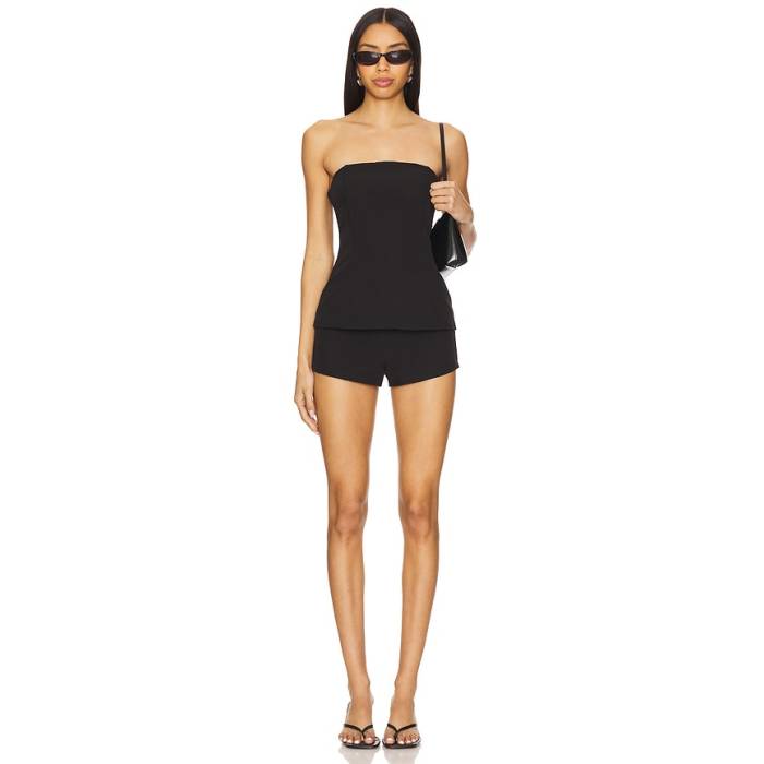 Superdown 【 Daija Short Set Women Black 】 レディース 黒いこと 黒いこと