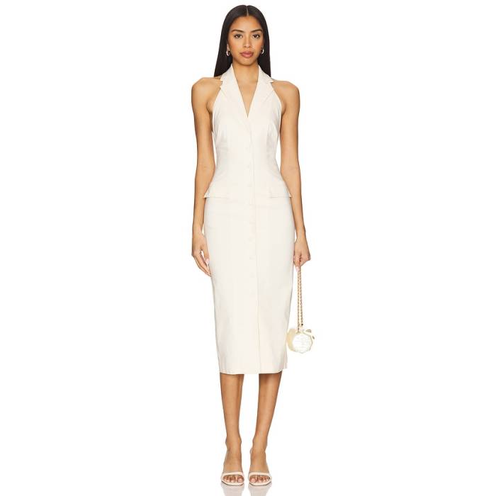 Stone Cold Fox 【 X Revolve Chelsea Midi Dress Women Ivory 】 ドレス レディース アイボリー｜スニケス