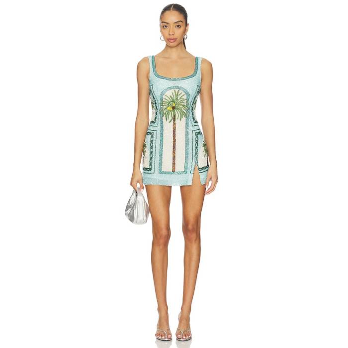 La Fuori 【 Palm Jumeirah Embroidered Dress Women Palm Jumeirah 】 お召しもの レディース