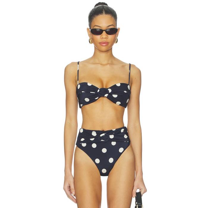 Cult Gaia 【 Alouette Bikini Top Women Small Dot Deep Lake 】 レディース ディープ