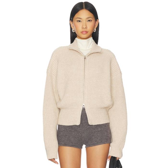 Sndys 【 Haze Zip Sweater Women Oat 】 調教師 レディース