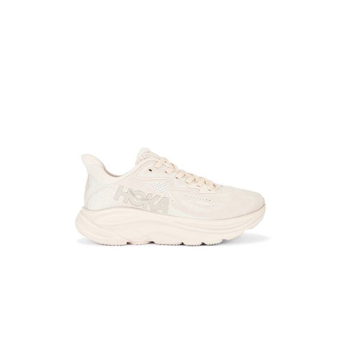 Hoka 【 Clifton 10 Sneaker Women Beech Wood \u0026Amp; Rose Cream 】 靴 スニーカー レディース Rose さくら色 皮膚軟化剤