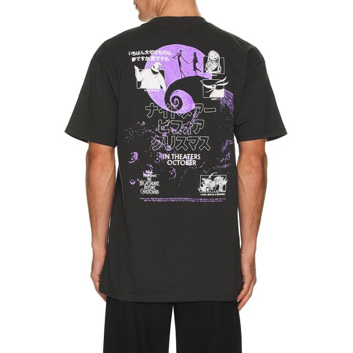 ハフ Huf 【 X The Nightmare Before Christmas Nightmare Tee Men Vintage Black 】 夢魔 クリスマス プルオーバー メンズ vintage ビンテージ・ヴィンテージ 黒いこと 黒いこと