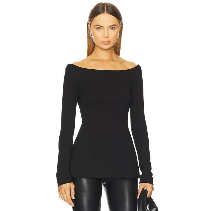Favorite Daughter 【 Cold Shoulder Top Women Black 】 レディース 黒いこと 黒いこと