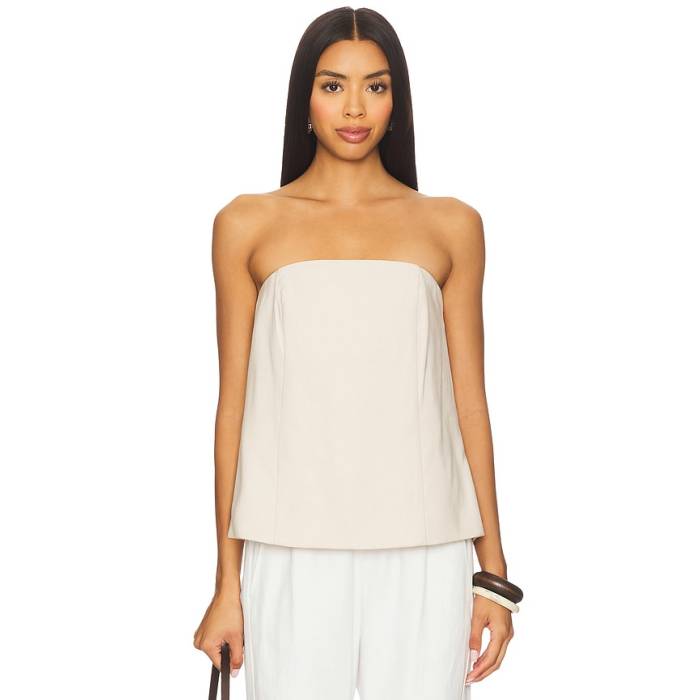 Favorite Daughter 【 The Olivia Bustier Top Women French Oak 】 レディース