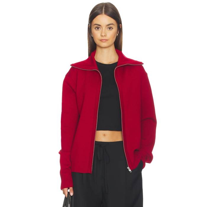 Entire Studios 【 Knit Zip Up Jacket Women Cherry 】 ニット Jacket ジャケット レディース|スニケス
