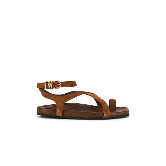 ラグアンドボーン Rag \u0026 Bone 【 Rue Sandal Women Umber Suede 】 レディース スエード・スウェード