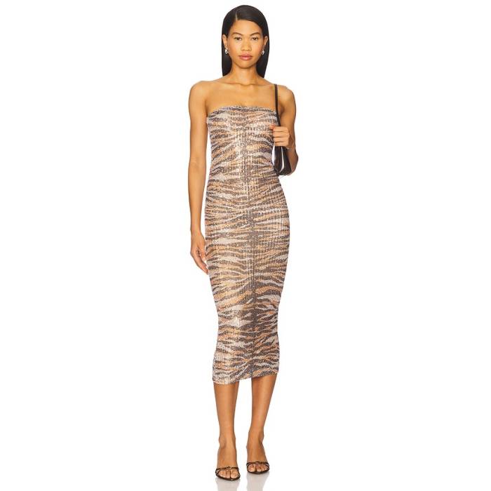 Le Superbe 【 Tigress Tube Dress Women Tiger Shine 】 御召しもの レディース