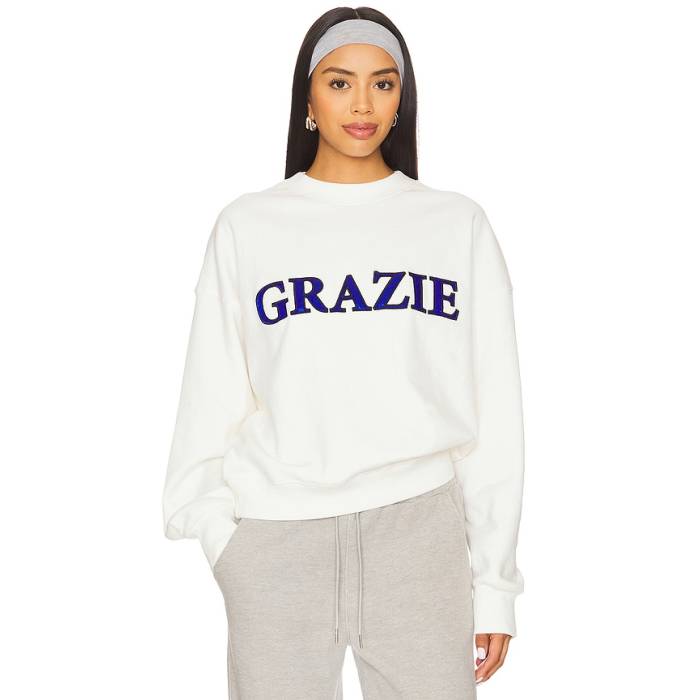 Araminta James 【 Grazie Sweatshirt Women Warm White 】 汗水 調教師 レディース ウォーム 白いこと 白いこと