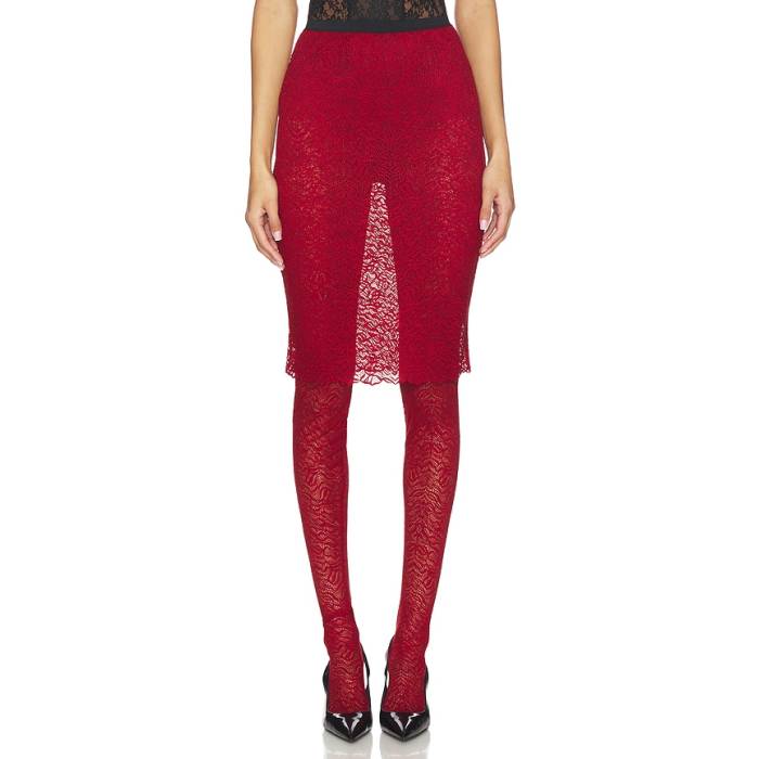 Beaufille 【 Dorado Skirt Legging Women Burgundy 】 レディース ぶどう酒色・バーガンディー