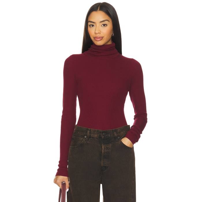 Enza Costa 【 Layering Turtleneck Sweater Women Barolo 】 調教師 レディース