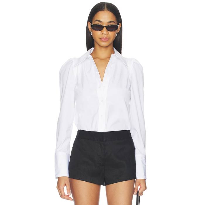 Smythe 【 Box Pleat Shirt Women White 】 ボックス席 レディース 白いこと 白いこと