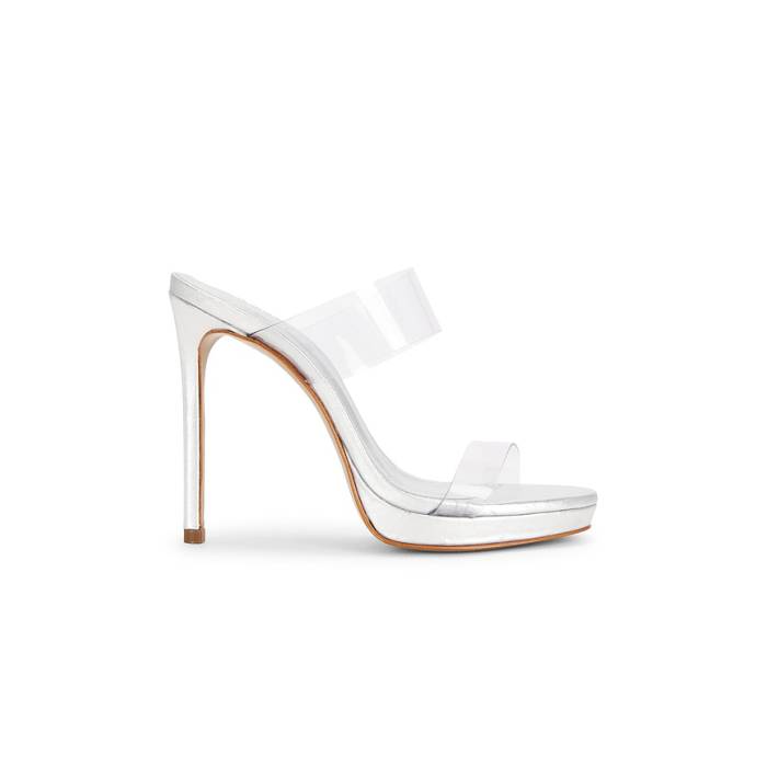 シュッツ Schutz 【 Ariella Platform Sandal Women Silver 】 レディース Silver しろがね色・しろがね色