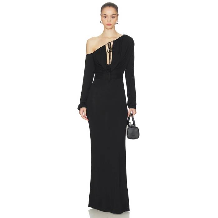 Aya Muse 【 Sola Maxi Dress Women Black 】 お召しもの レディース 黒いこと 黒いこと