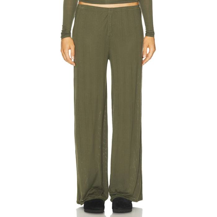 Negative Underwear 【 Whipped Track Pant Women Moss 】 貨物自動車 ズボン下 レディース