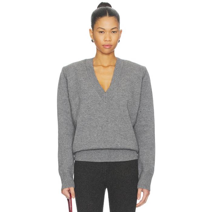Seroya 【 Sylvie Sweater Women Medium Grey 】 シルビア 調教師 レディース 薄墨色 薄墨色