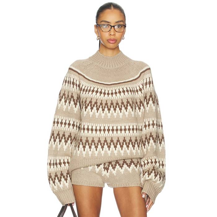 Seroya 【 Tirza Sweater Women Driftwood Fairisle 】 調教師 レディース