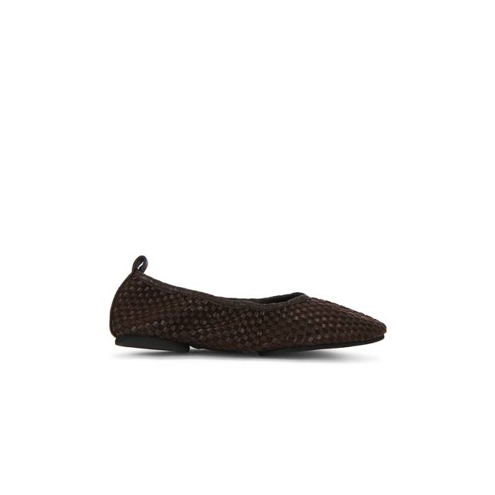 St. Agni 【 Lattice Weave Ballet Flat Women Coffee 】 レディース
