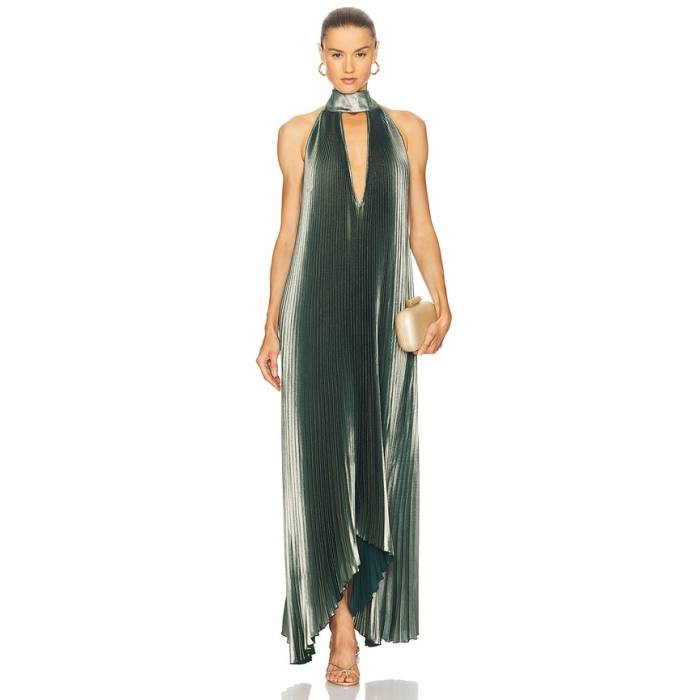 L\u0027idee 【 Opera Gown Women Oil Shine 】 レディース レディースファッション-ドレス