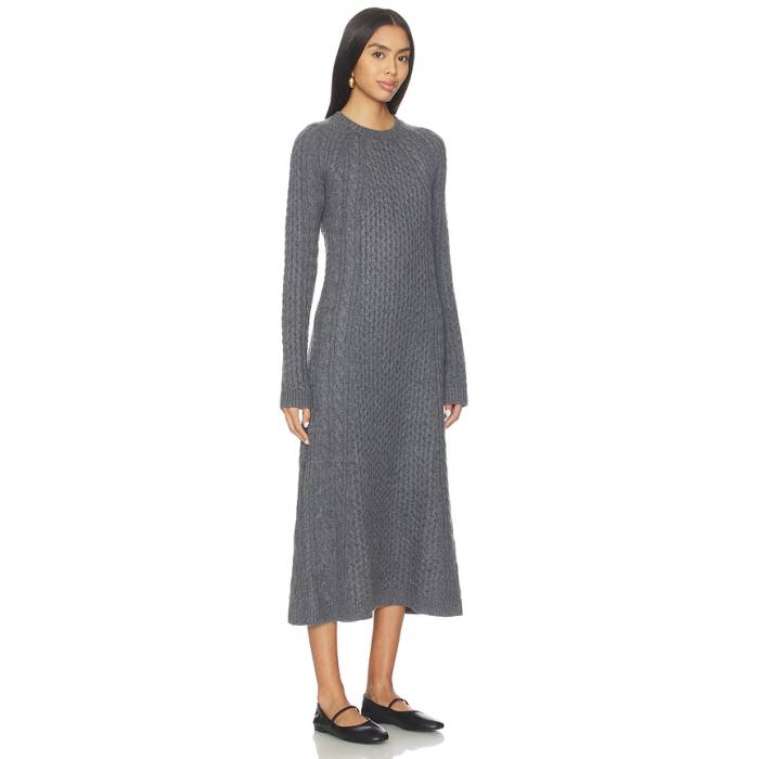 Lisa Yang 【 Nyla Dress Women Graphite 】 御召しもの レディース