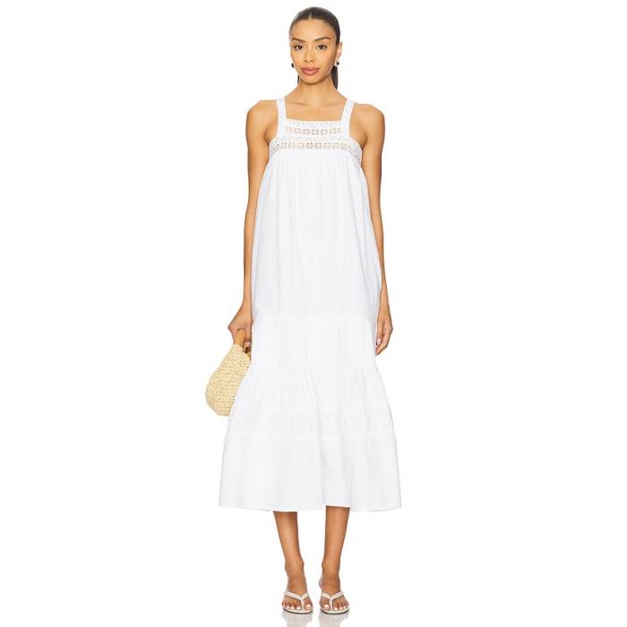 Maude Club 【 Sylvie Dress Women White 】 シルビア ドレス レディース 白色 ホワイト