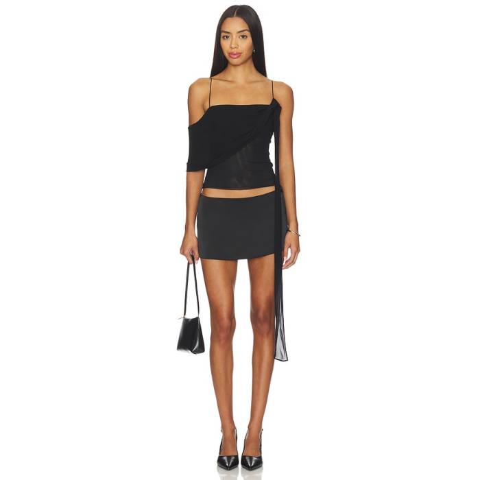 Bec + Bridge 【 Danka Asymmetric Cami Women Black 】 レディース 黒いこと 黒いこと